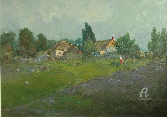 Painting titled "Без конца близкое." by Iagodka, Original Artwork, Oil