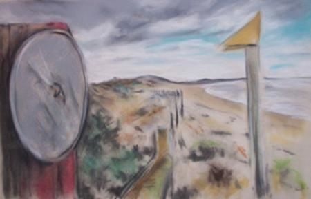 Pittura intitolato "Marcoola Beach" da Mitchell Mcintyre, Opera d'arte originale