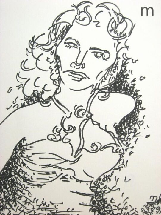 "Juliet" başlıklı Resim Mi Tina tarafından, Orijinal sanat, Jel kalem