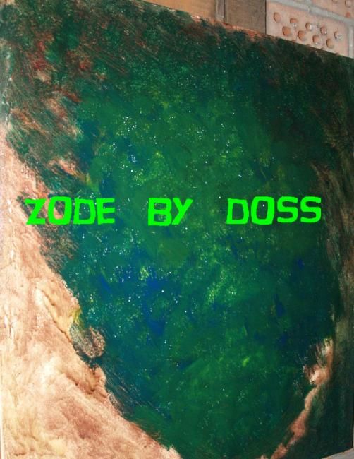 Картина под названием "ZODE" - Mixagedoss, Подлинное произведение искусства