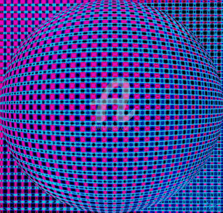 Digitale Kunst getiteld "Spheric" door Mizuumi, Origineel Kunstwerk, Digitaal Schilderwerk