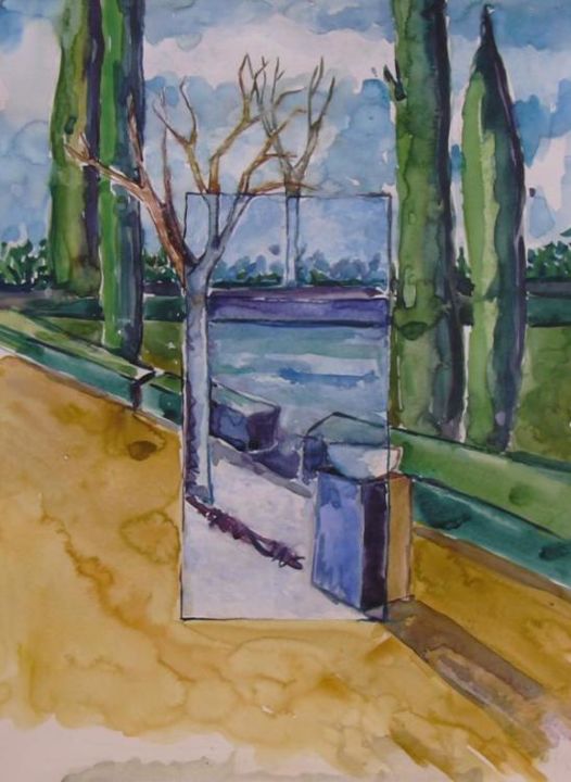 Pintura titulada "Apuntes de la Buhai…" por María José Barrera Garrido, Obra de arte original,