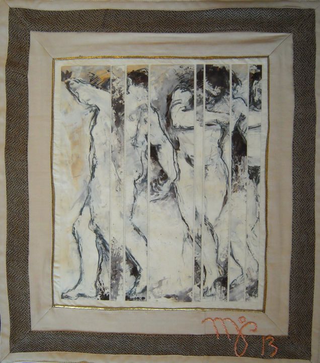 Painting titled "danse" by Planson Marie-José, Original Artwork