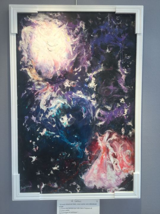 Peinture intitulée "Le COSMOS" par Goetghebeur, Œuvre d'art originale, Acrylique