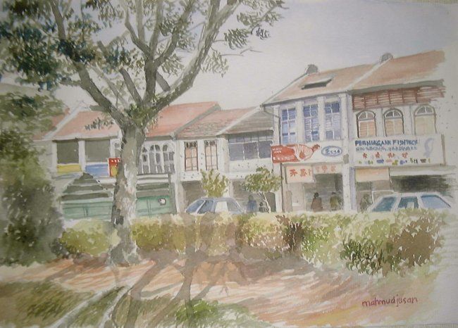 Painting titled "Urban Paradise" by Mahmudjusan, Original Artwork, Oil