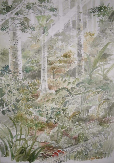Malerei mit dem Titel "Tropical Paradise" von Mahmudjusan, Original-Kunstwerk