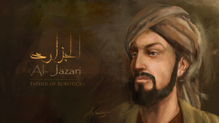 数字艺术 标题为“al jazari” 由Mkazmi, 原创艺术品, 数字油画