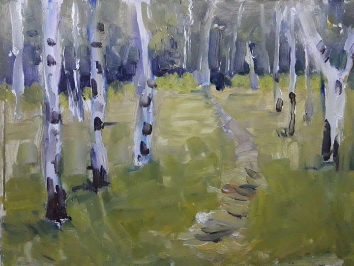 Malerei mit dem Titel "20180706-102105.jpg" von Maria Kudina, Original-Kunstwerk, Öl