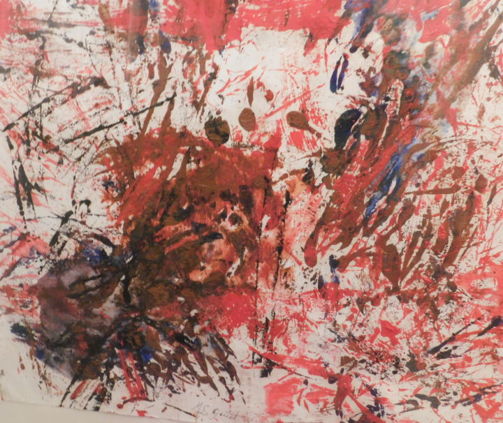 Pittura intitolato "abstraction DC N048" da Michel Laurent Guiet, Opera d'arte originale, Acrilico