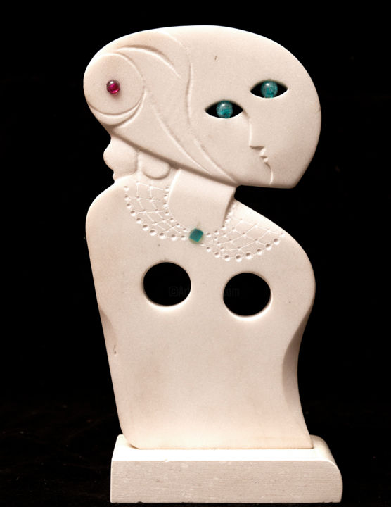 雕塑 标题为“Fragility” 由Mladen Milanov, 原创艺术品, 石