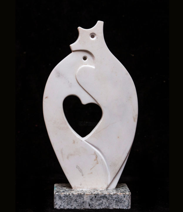 雕塑 标题为“Love” 由Mladen Milanov, 原创艺术品, 石