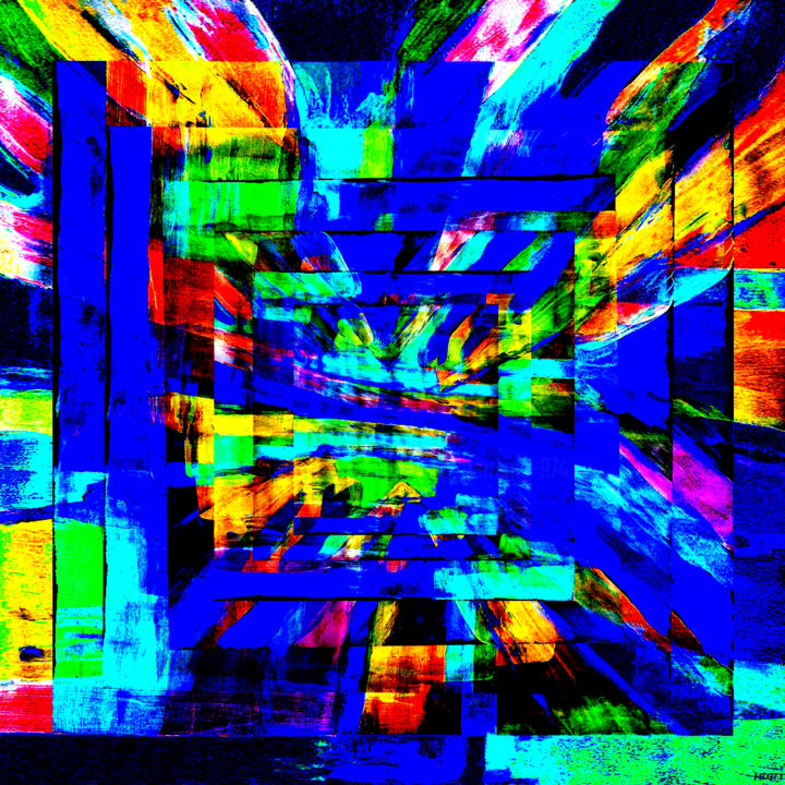 Digitale Kunst getiteld "EMPREINTE 71" door Mlgtra, Origineel Kunstwerk, Foto Montage