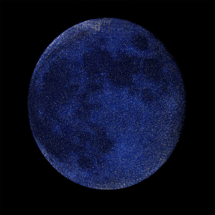 Arts numériques intitulée "LA LUNE" par Mlgtra, Œuvre d'art originale, Photo montage