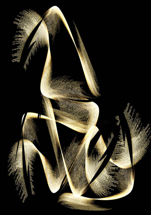 「BLESSURES 07」というタイトルのデジタルアーツ Mlgtraによって, オリジナルのアートワーク, デジタル絵画