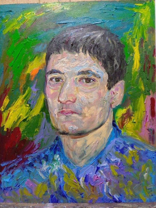 Painting titled "Sergey" by Margarita Makarova, Original Artwork, Oil