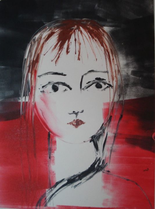 Pintura titulada "girl.jpg" por Mmguzzetti, Obra de arte original