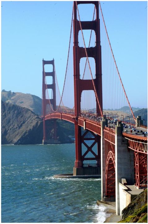 Photography titled "golden-bridge-custo…" by Maximillian Marco Katz, Original Art,