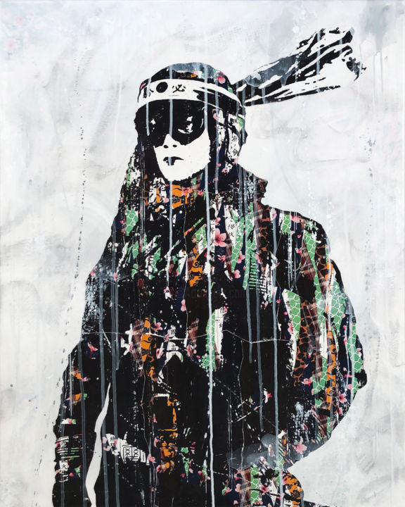 Painting titled "Kamikaze" by Modesty L'Artist, Original Art, Acrylic
