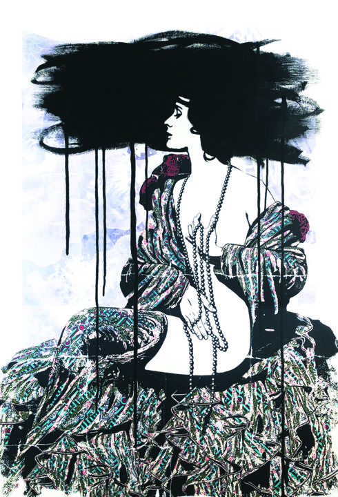 Painting titled "Virginia" by Modesty L'Artist, Original Art, Acrylic