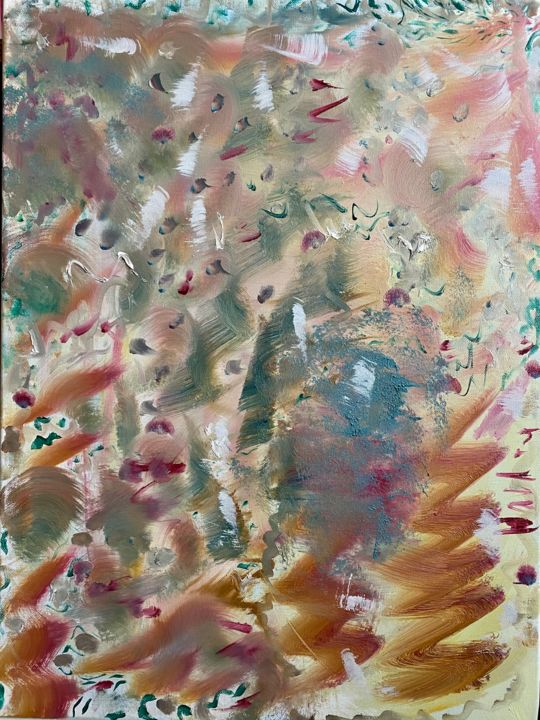Painting titled "Hike" by Michael Vitali, Original Art, Oil
