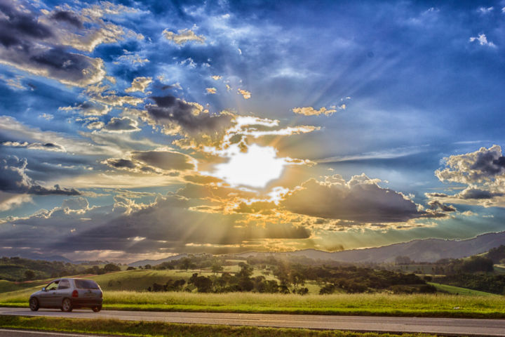 Fotografia intitulada "Por do Sol em Extre…" por Moah Mattos, Obras de arte originais, Fotografia digital