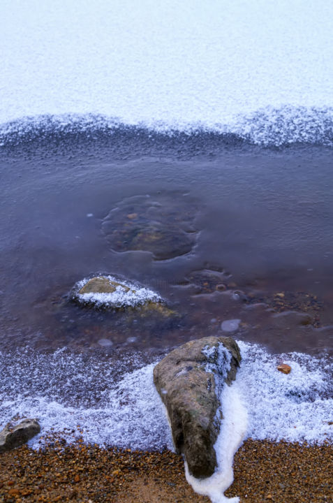 Photography titled "Water. Ice. Stone." by M.N. Wind, Original Artwork
