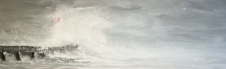 Pittura intitolato "Les sables d'olonne…" da Mof, Opera d'arte originale, Acrilico