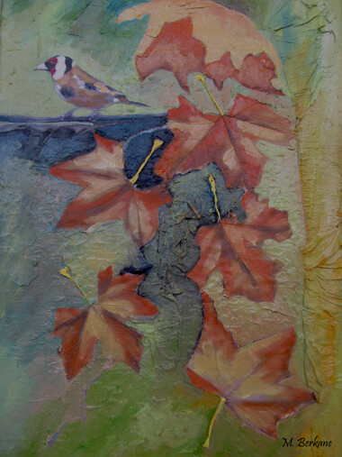 Pintura intitulada "L'automne" por Mohamed Berkane, Obras de arte originais, Óleo