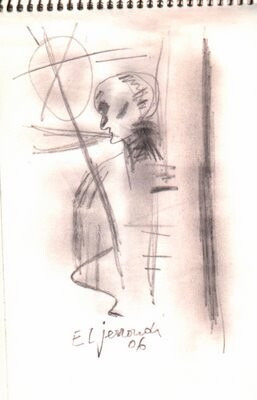 Drawing titled "dessin" by Mohamed El Jerroudi, Original Artwork