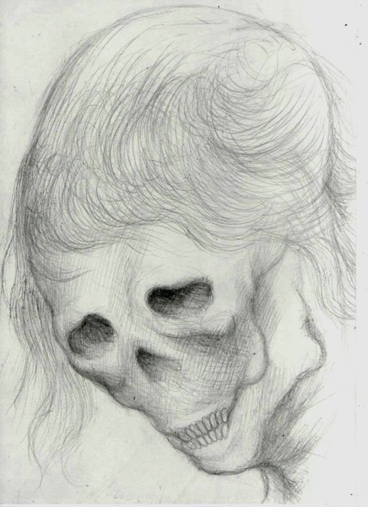 Desenho intitulada "La Mort" por Mohamed Fezaa, Obras de arte originais, Outro
