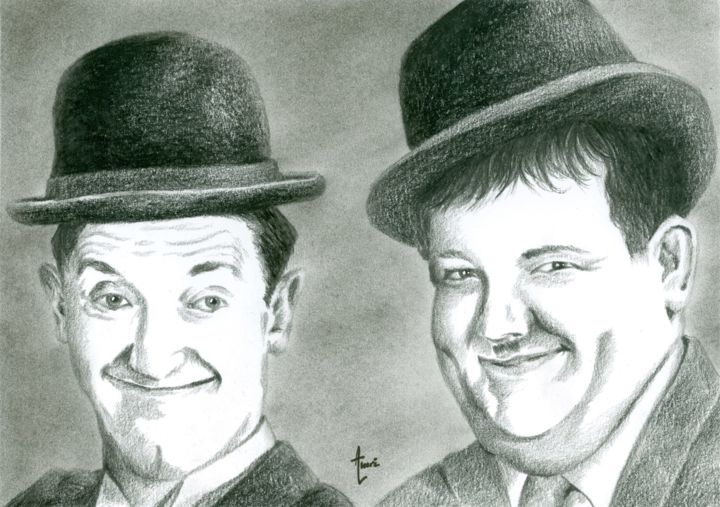 "Laurel & Hardy" başlıklı Tablo Amri Mohamed tarafından, Orijinal sanat