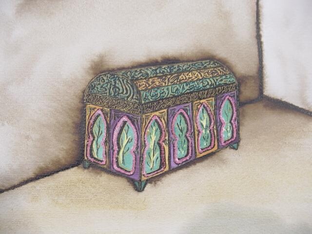 Malarstwo zatytułowany „coffre” autorstwa Mohammed Chaara, Oryginalna praca