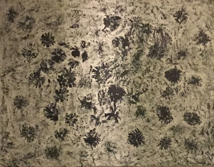 Painting titled "Oasis" by Iiiohand, Original Art, Acrylic