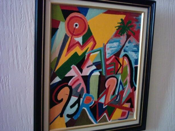 Painting titled "Le roi soleil" by Mohammed Rachid Iraqi, Original Artwork