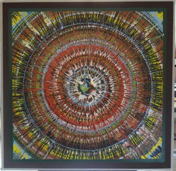 Painting titled "SP-018" by Mohammed Rahmouni, Original Artwork, Oil