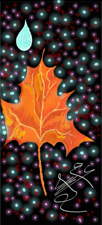 Digital Arts με τίτλο "منتصف الخريف" από Mohammed Someli, Αυθεντικά έργα τέχνης, 2D ψηφιακή εργασία