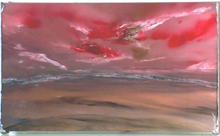 Peinture intitulée "Ala rosée" par Mohane, Œuvre d'art originale