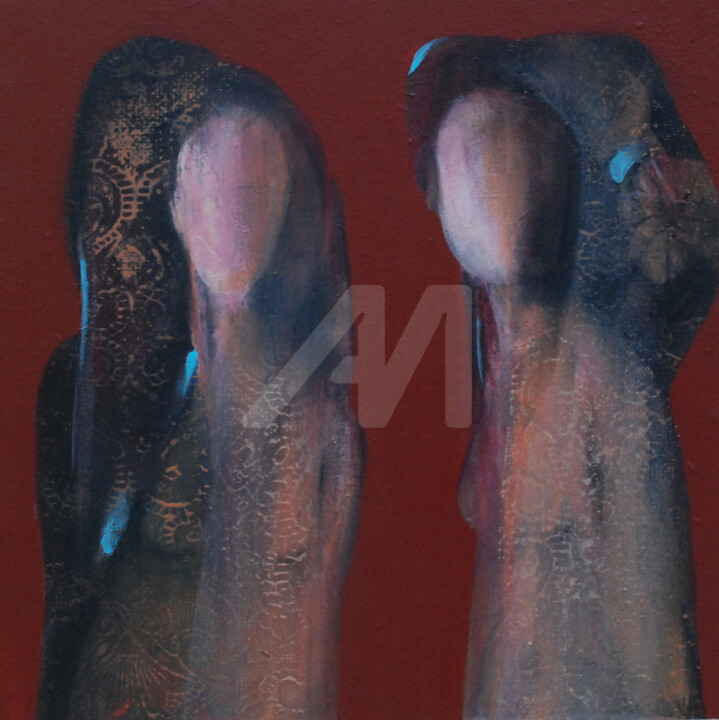 Schilderij getiteld "mohsenabdelfattah-t…" door Mohsen Abd Elfattah, Origineel Kunstwerk, Acryl