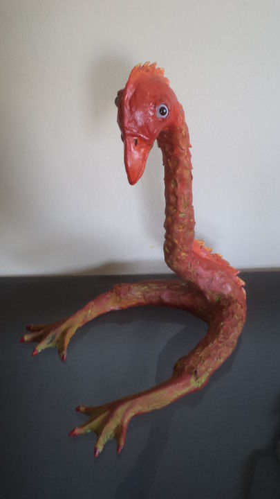 Sculpture titled "Moa" by Terralonge, Original Artwork, Metals