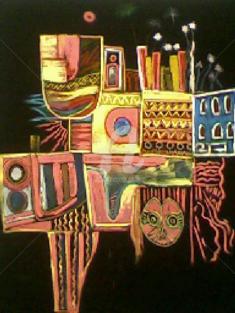 Peinture intitulée "MOKHTAR Hidri-SCULP…" par Mokhtar Hidri, Œuvre d'art originale
