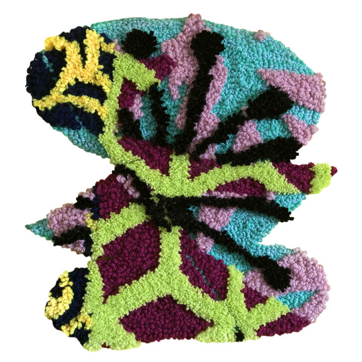 Textielkunst getiteld "En attendant le pri…" door Molk_design, Origineel Kunstwerk, Tapijtwerk