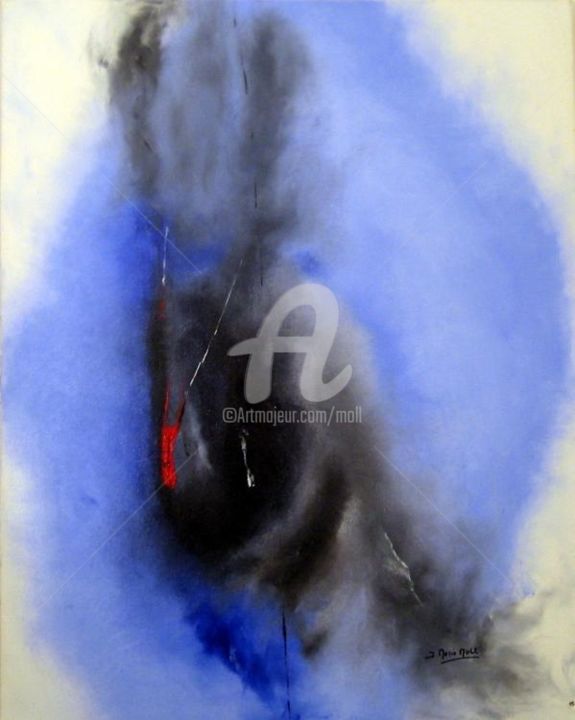 Peinture intitulée "Août 2004" par Jean-Marie Moll, Œuvre d'art originale, Huile
