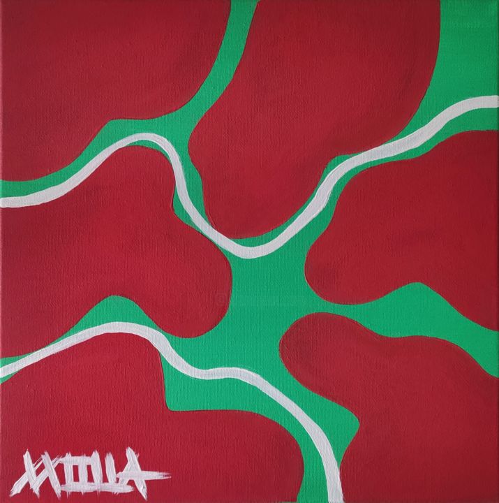 Pittura intitolato "Intermittenza" da Molla, Opera d'arte originale, Acrilico