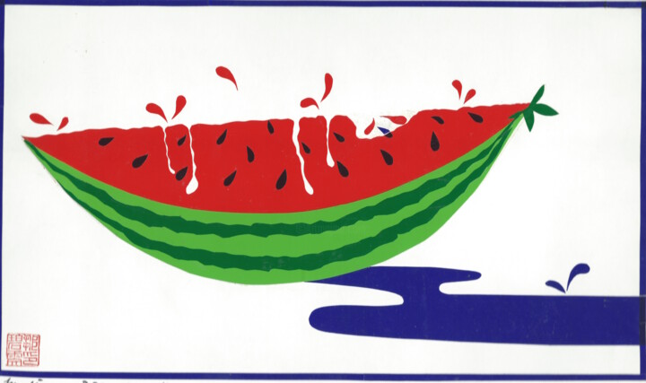 Diseño titulada "The Melon" por Mollie Chau, Obra de arte original, Arte de mesa