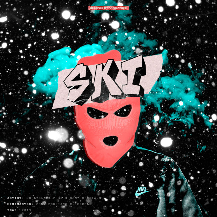 "Ski - Mollyblack 28…" başlıklı Dijital Sanat Molly Black tarafından, Orijinal sanat, Foto Montaj