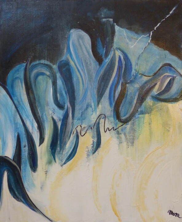 Painting titled "Volutes" by Môm, Original Artwork, Acrylic