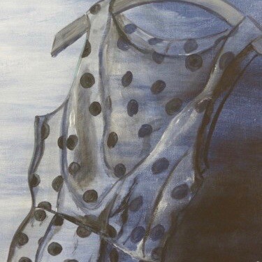 Painting titled "Ma robe#artistsuppo…" by Môm, Original Artwork, Acrylic