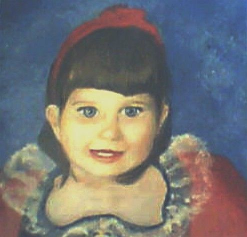 Disegno intitolato "portrait of the girl" da Slavica Petrovic-Geissler, Opera d'arte originale