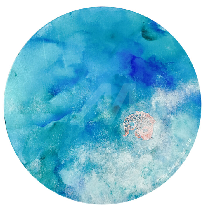 Poisson Rouge Painting By Mona Bessaa Artmajeur