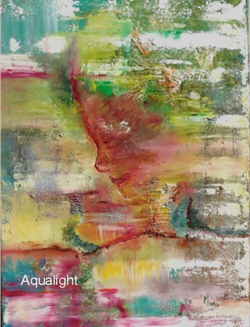 Pintura titulada "Aqualight/Beauté In…" por Mona Roussette, Obra de arte original